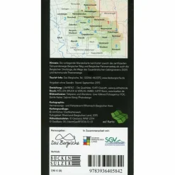 Wanderkarten Und Winterkarten|Wanderkarten Und Winterkarten^NATURPARK BERGISCHES LAND #1 1:25.000 - Wanderkarte