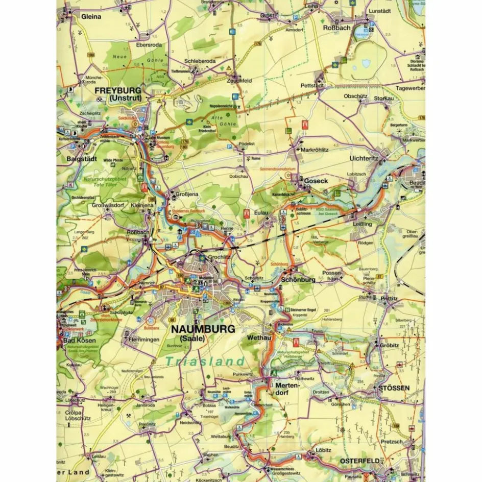Hot NAUMBURG 1 : 75 000 POCKET FAHRRADKARTE - Fahrradkarte Fahrradkarten|Fahrradkarten