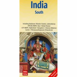 Straßenkarten|Wanderkarten Und Winterkarten^NELLES MAPS INDIA: SOUTH - Straßenkarte