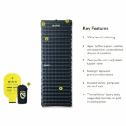 Nemo Thermo-Luftmatratzen|Wintermatten^TENSOR EXTREME CONDITIONS LONG WIDE - Isomatte