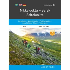 NIKKALUOKTA-SAREK-SALTOLUOKTA 1:75 000 - Wanderkarte Wanderkarten Und Winterkarten|Wanderkarten Und Winterkarten