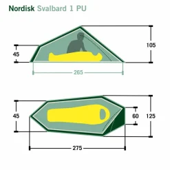 Nordisk 1-Personen-Zelte|3-Jahreszeiten-Zelte^SVALBARD 1 PU (2.0) TENT - Einpersonenzelt