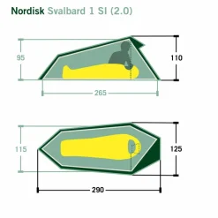 Nordisk 1-Personen-Zelte|3-Jahreszeiten-Zelte^SVALBARD 1 SI (2.0) TENT - Einpersonenzelt