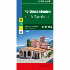 Outlet NORDMAZEDONIEN, STRAßEN- UND FREIZEITKARTE 1:200.000 - Straßenkarte Straßenkarten|Straßenkarten
