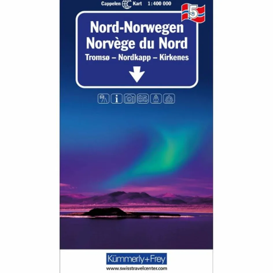Hot NORD-NORWEGEN NR. 05 REGIONALKARTE NORWEGEN 1:400 000 - Straßenkarte Straßenkarten|Straßenkarten