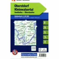 Fahrradkarten|Wanderkarten Und Winterkarten^OBERSTORF KLEINWALSERTAL NR. 01 OUTDOORKARTE DEUTSCHLAND - Karte