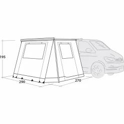 Clearance BACKROADS AWNING ROOM - Busvorzelt Autodachzelte Und Dachträger