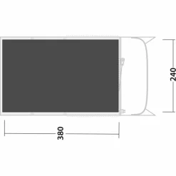 Outwell Zeltzubehör^UNTERLAGE MONTEREY 4 AIR - Zeltplane