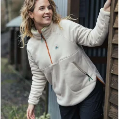 New FOLKSY RECYCLED SHERPA FLEECE Damen - Fleecepullover Damen Pullover Und Fleecepullover