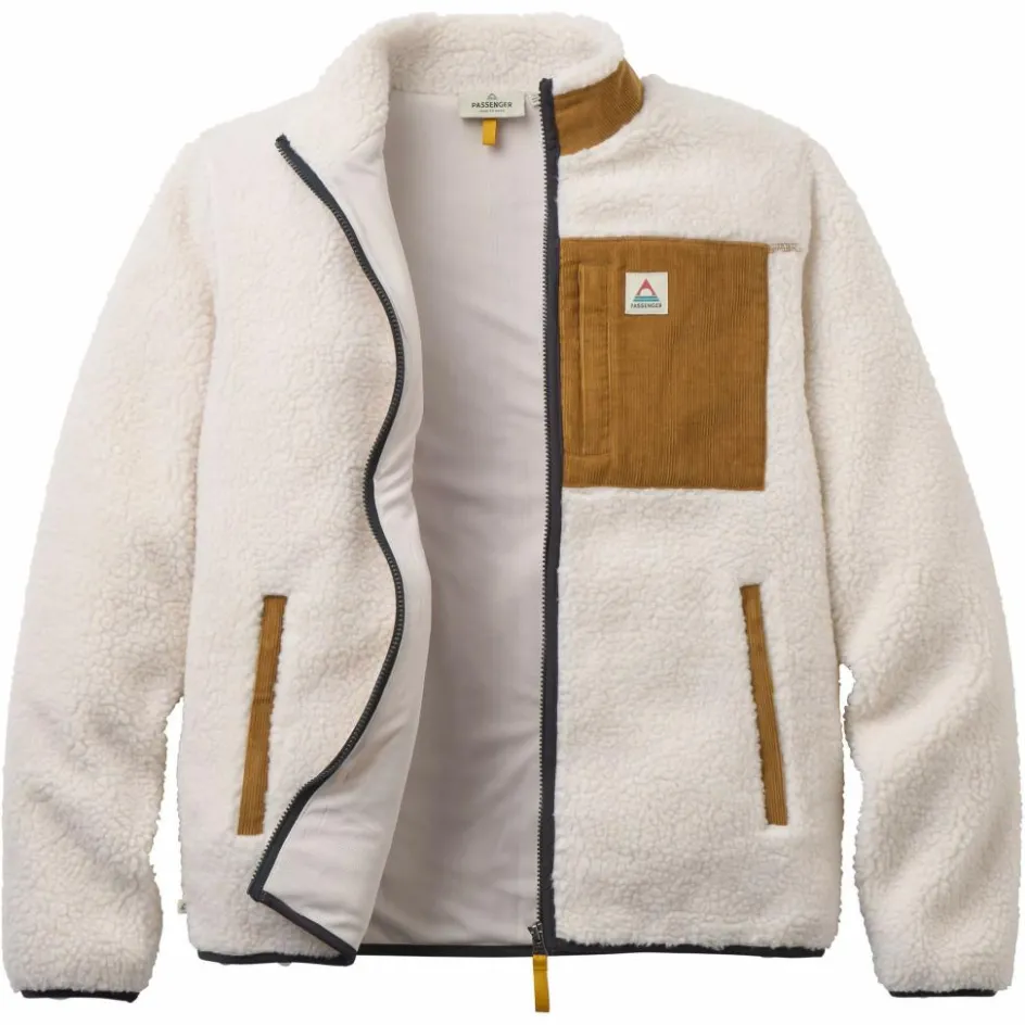 Herren Passenger Clothing Pullover Und Fleecepullover|Outdoorjacken^TREKKER 2.0 RECYCLED DEEP-PILE SHERPA FLEECE Herren - Fleecejacke