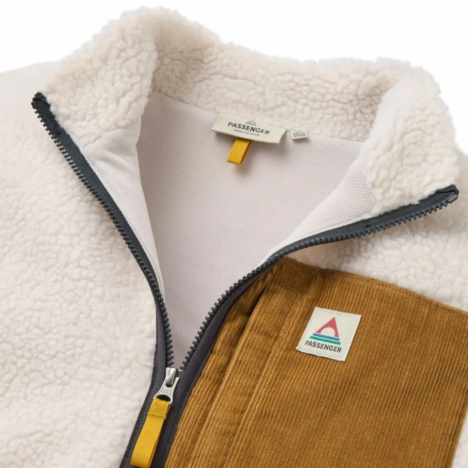 Herren Passenger Clothing Pullover Und Fleecepullover|Outdoorjacken^TREKKER 2.0 RECYCLED DEEP-PILE SHERPA FLEECE Herren - Fleecejacke