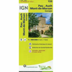 Best PAU.AUCH.MONT-DE-MARSAN 1:100 000 - Wanderkarte Wanderkarten Und Winterkarten|Wanderkarten Und Winterkarten