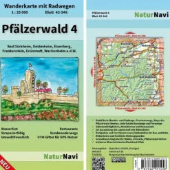 Wanderkarten Und Winterkarten|Wanderkarten Und Winterkarten^PFÄLZERWALD 4 - Wanderkarte