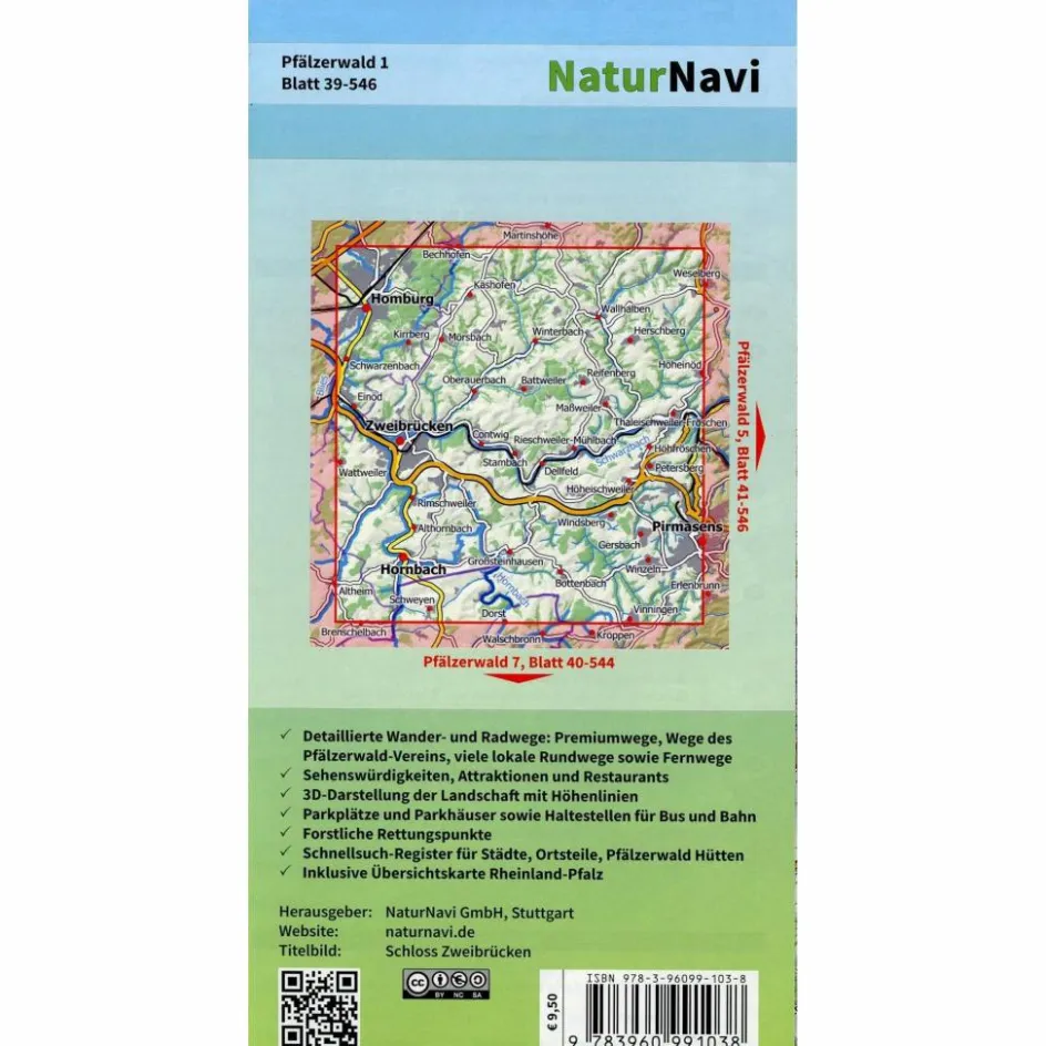 Outlet PFÄLZERWALD 1. BLATT 39-546, 1 : 25 000 - Wanderkarte Wanderkarten Und Winterkarten|Wanderkarten Und Winterkarten