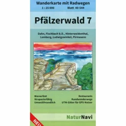 Outlet PFÄLZERWALD 7. BLATT 40-544, 1 : 25 000 - Wanderkarte Wanderkarten Und Winterkarten|Wanderkarten Und Winterkarten