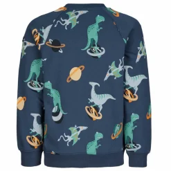 Kinder POLARN O. PYRET Kinder Fleecejacken Und Kinderpullover^RUN - DINOSAURS SWEATERS AOP Kinder - Sweatshirt