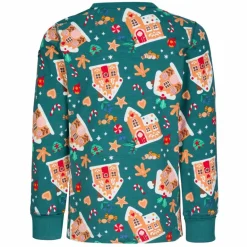 Kinder POLARN O. PYRET Kinder Funktionsunterwäsche^SLEEP - GINGERHOUSE PYJAMAS SET AOP Kinder - Funktionsunterwäsche
