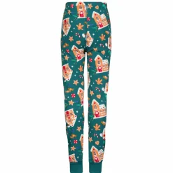 Kinder POLARN O. PYRET Kinder Funktionsunterwäsche^SLEEP - GINGERHOUSE PYJAMAS SET AOP Kinder - Funktionsunterwäsche