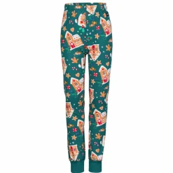 Kinder POLARN O. PYRET Kinder Funktionsunterwäsche^SLEEP - GINGERHOUSE PYJAMAS SET AOP Kinder - Funktionsunterwäsche