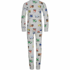 Kinder POLARN O. PYRET Kinder Funktionsunterwäsche^SLEEP - VEHICLE PYJAMAS SET AOP Kinder