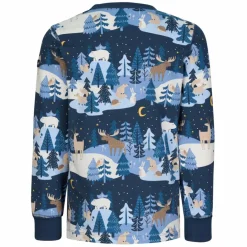Kinder POLARN O. PYRET Kinder Funktionsunterwäsche^SLEEP - WINTERLAND PYJAMAS SET AOP Kinder - Funktionsunterwäsche