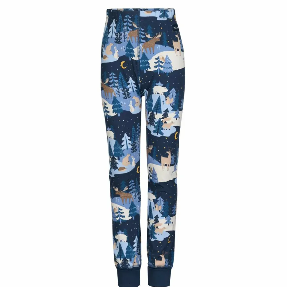 Kinder POLARN O. PYRET Kinder Funktionsunterwäsche^SLEEP - WINTERLAND PYJAMAS SET AOP Kinder - Funktionsunterwäsche