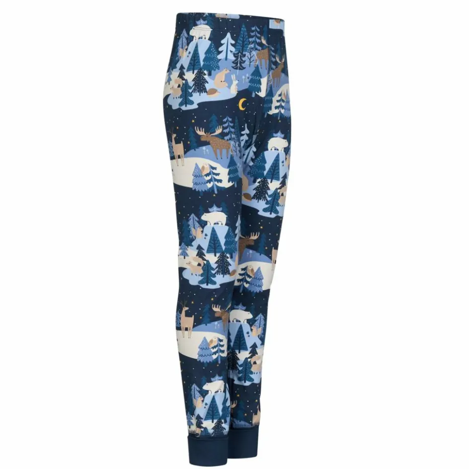 Kinder POLARN O. PYRET Kinder Funktionsunterwäsche^SLEEP - WINTERLAND PYJAMAS SET AOP Kinder - Funktionsunterwäsche