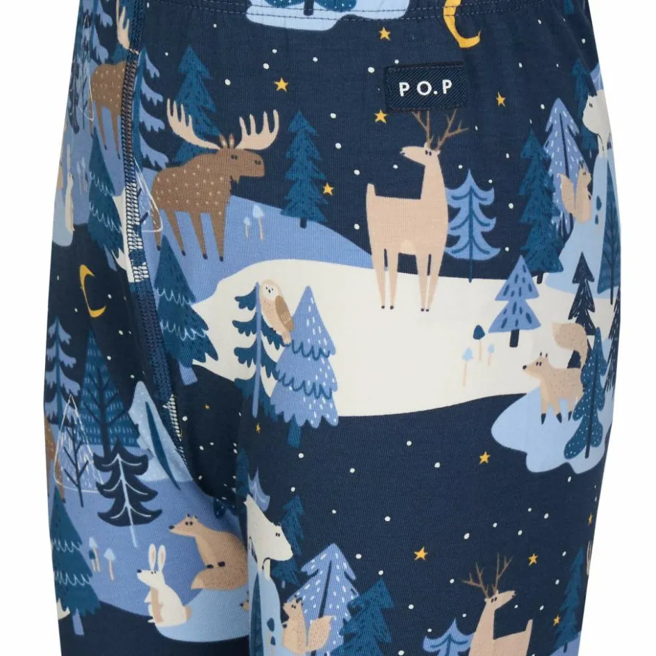 Kinder POLARN O. PYRET Kinder Funktionsunterwäsche^SLEEP - WINTERLAND PYJAMAS SET AOP Kinder - Funktionsunterwäsche