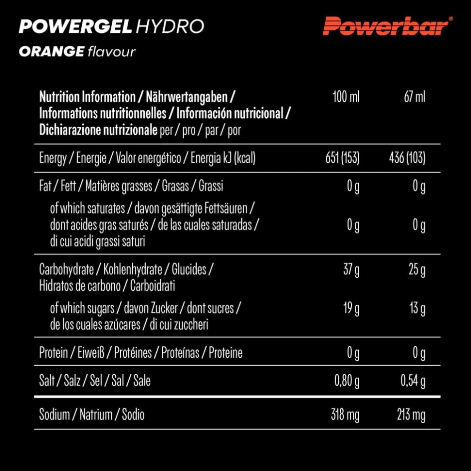 Clearance PB POWERGEL HYDRO (67MLX24) PACKAGE - Energiedrink Verpflegung
