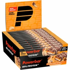 PowerBar Verpflegung^PB PROTEIN 40% CRISP LS CARAM PEANUTBUTTER (40GX12) PACKAGE - Energieriegel
