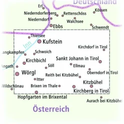 Fahrradkarten|Wanderkarten Und Winterkarten^PUBLICPRESS KAISERGEBIRGE 1:35.000 - Wanderkarte