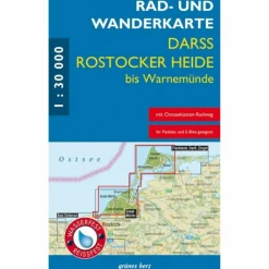 Fahrradkarten|Wanderkarten Und Winterkarten^RAD- UND WANDERKARTE DARß, ROSTOCKER HEIDE BIS WARNEMÜNDE