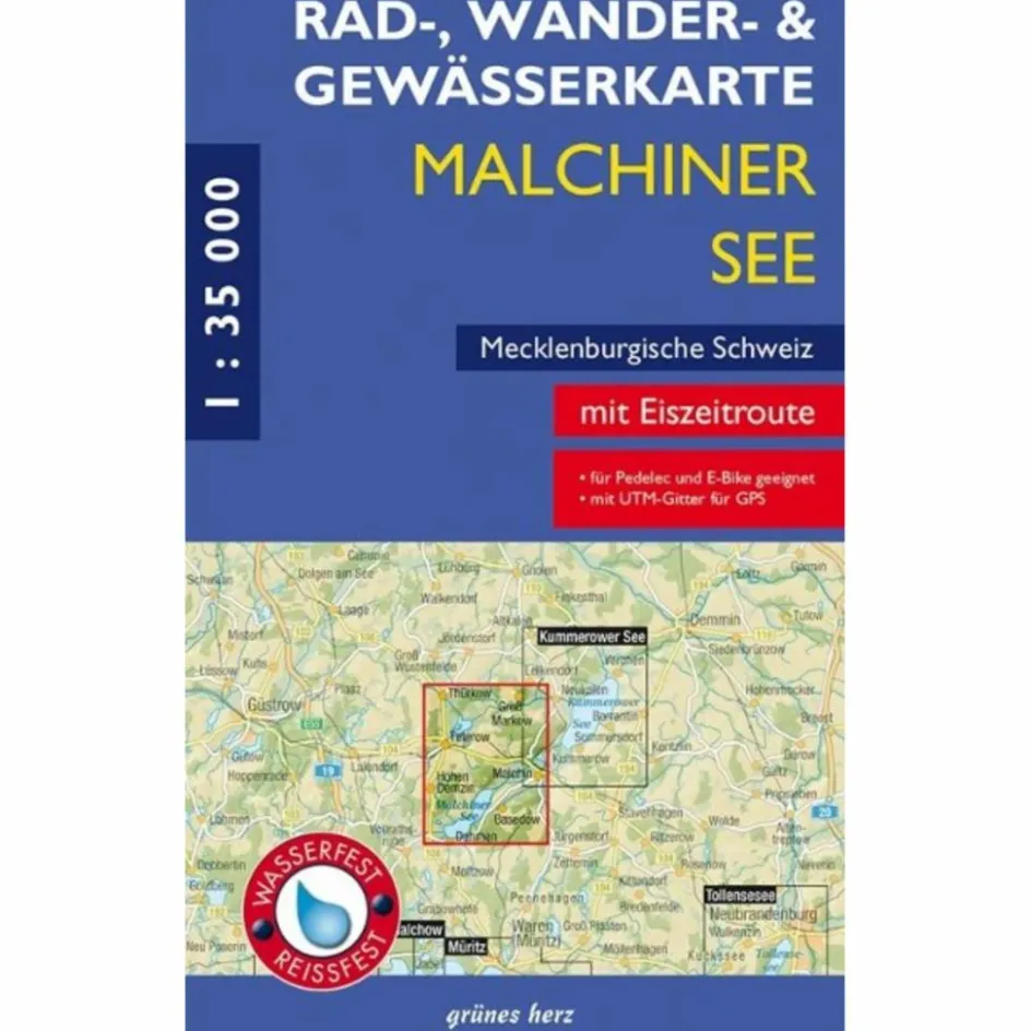 Fahrradkarten|Gewässerkarten^RAD-, WANDER- UND GEWÄSSERKARTE MALCHINER SEE
