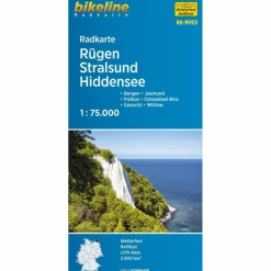 Hot RADKARTE RÜGEN STRALSUND HIDDENSEE (RK-MV03) 1 : 75 000 - Fahrradkarte Fahrradkarten|Fahrradkarten
