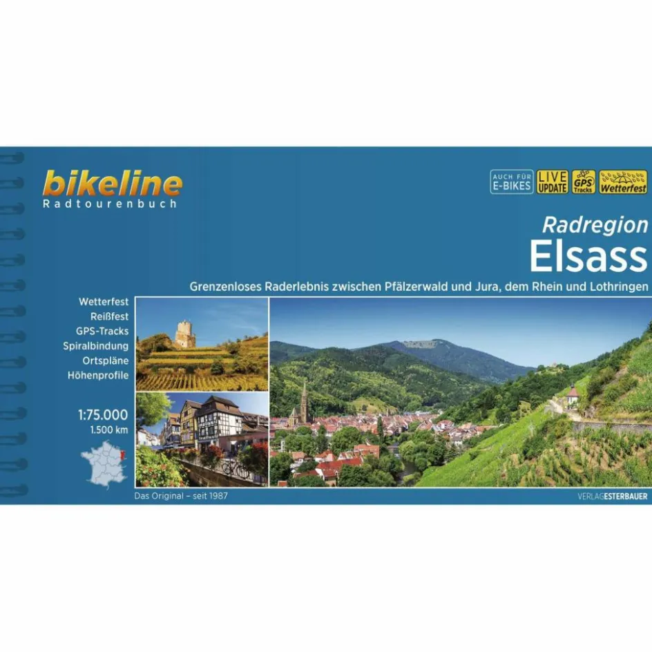 Radwanderführer Und Mountainbikeführer^RADREGION ELSASS - Radwanderführer