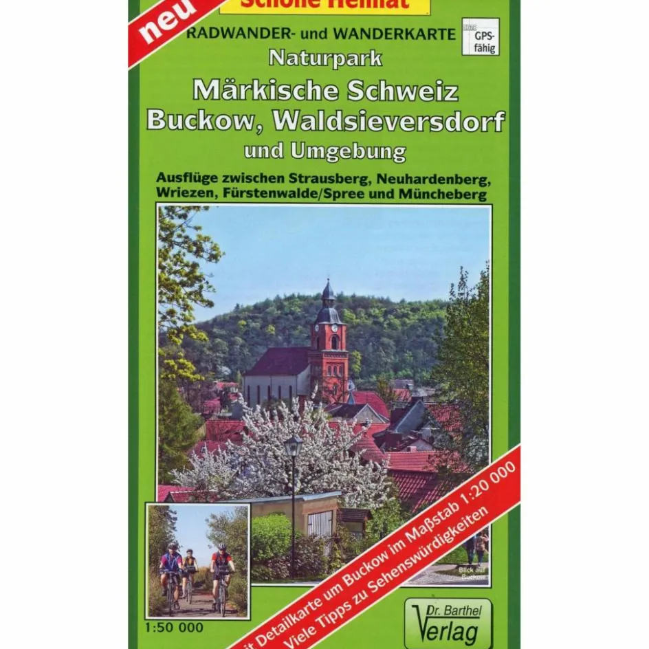 RADWANDER- UND WANDERKARTE NATURPARK MÄRKISCHE SCHWEIZ - Wanderkarte Fahrradkarten|Wanderkarten Und Winterkarten