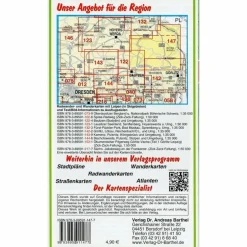 Fahrradkarten|Wanderkarten Und Winterkarten^RADWANDER- UND WANDERKARTE OBERLAUSITZER - Wanderkarte