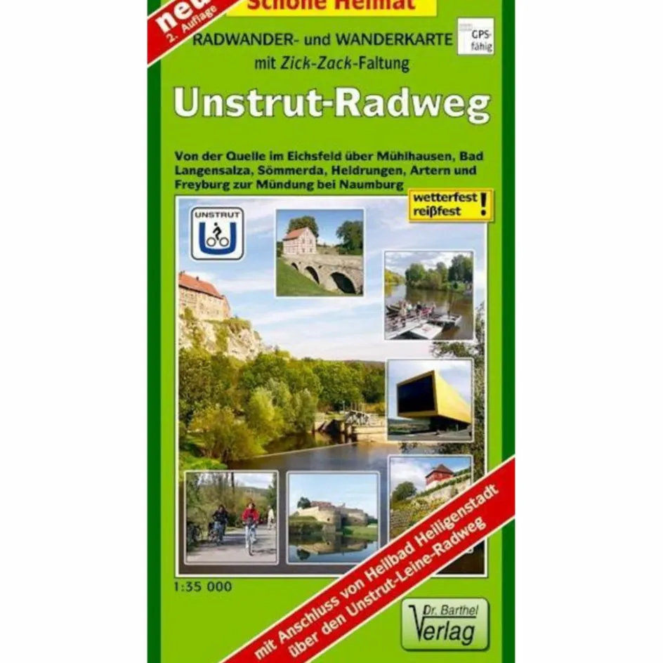 Fahrradkarten|Wanderkarten Und Winterkarten^RADWANDER- UND WANDERKARTE UNSTRUT-RADWEG - Wanderkarte
