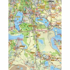 Fahrradkarten|Wanderkarten Und Winterkarten^RADWANDER- UND WANDERKARTE SÜDRAUM LEIPZIG - Wanderkarte