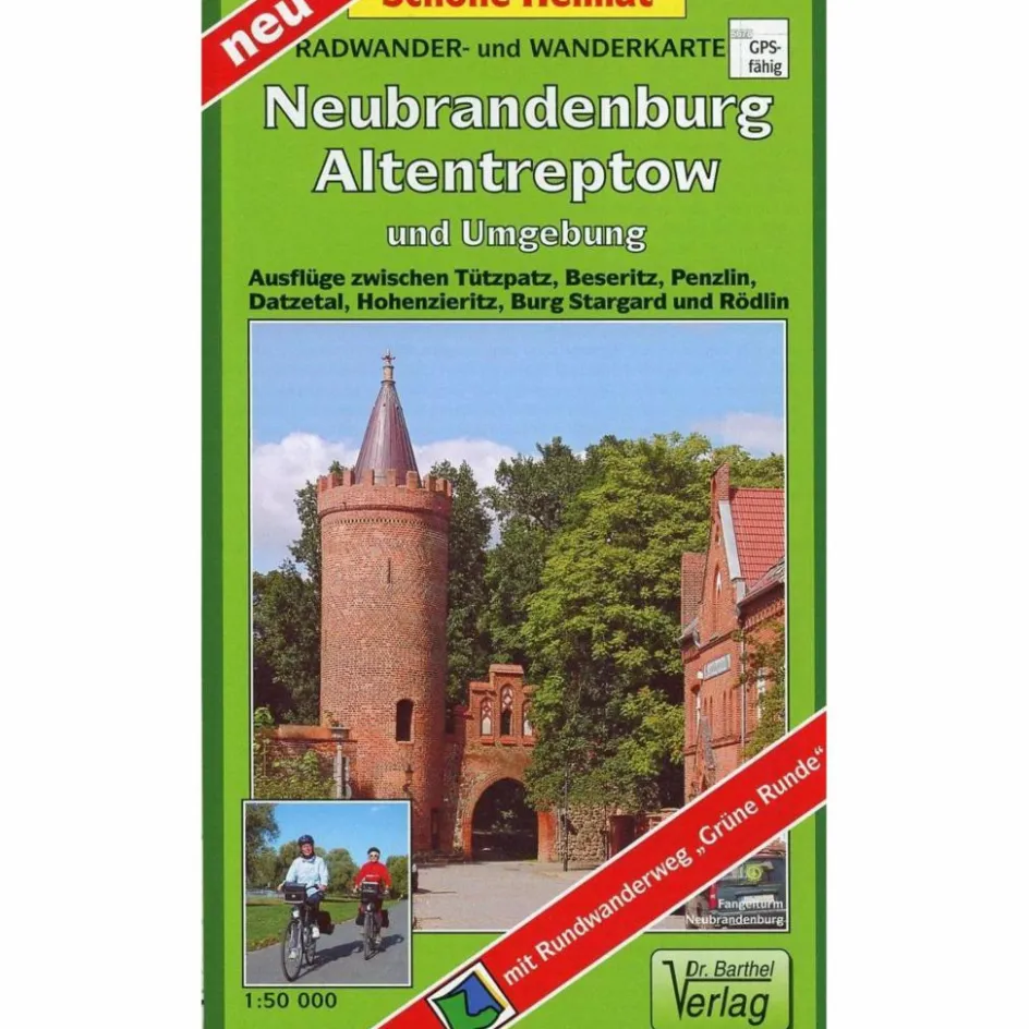 Online RADWANDER- UND WANDERKARTE NEUBRANDENBUR - Wanderkarte Fahrradkarten|Wanderkarten Und Winterkarten