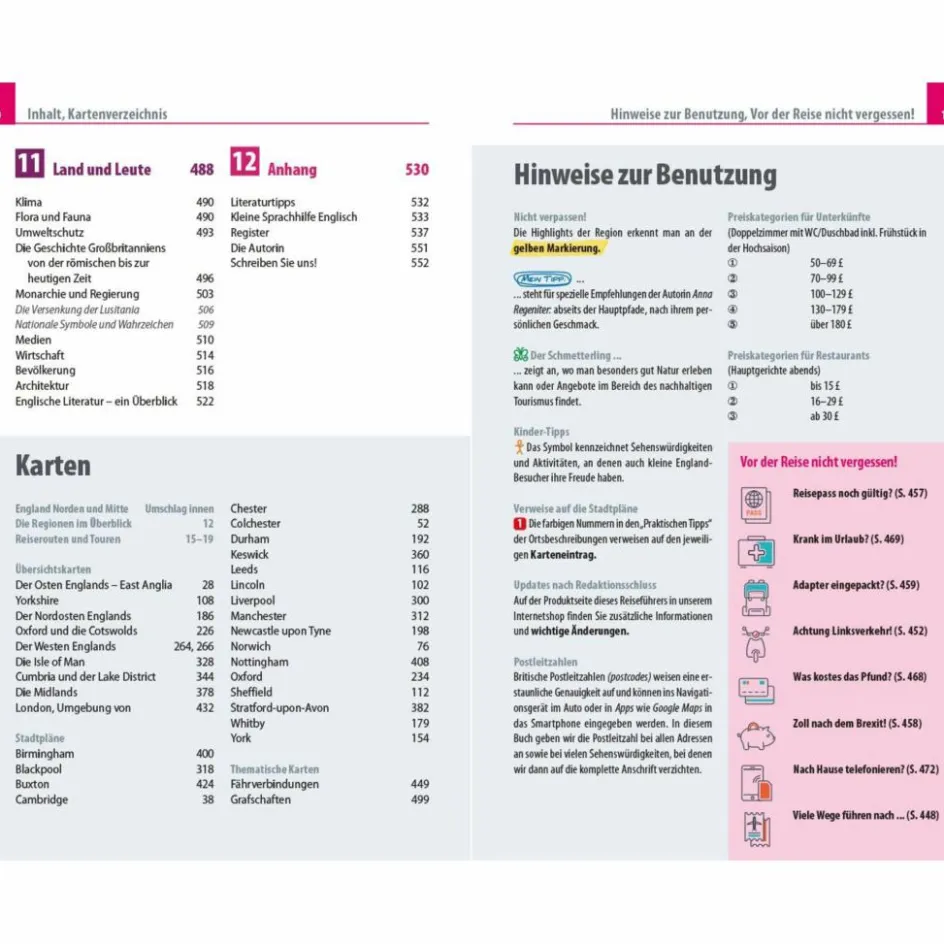 Discount REISE KNOW-HOW ENGLAND - NORDEN UND MITTE - Reiseführer Reiseführer Westeuropa