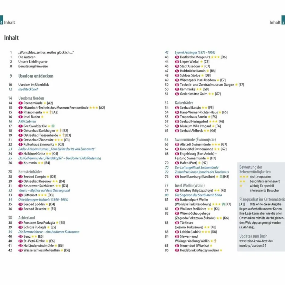 Best REISE KNOW-HOW INSELTRIP USEDOM MIT SWINEMÜNDE UND WOLLIN - Reiseführer Reiseführer Deutschland