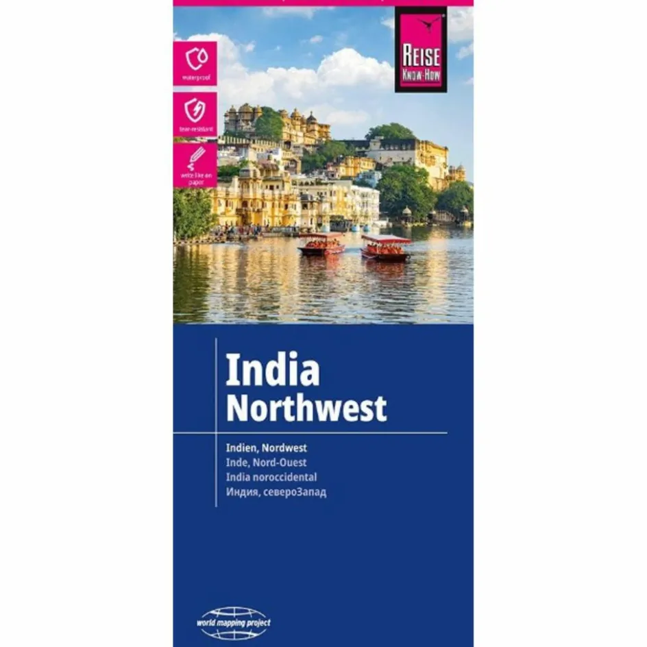 New REISE KNOW-HOW LANDKARTE INDIEN, NORDWEST / INDIA, NORTHWEST - Straßenkarte Straßenkarten|Straßenkarten
