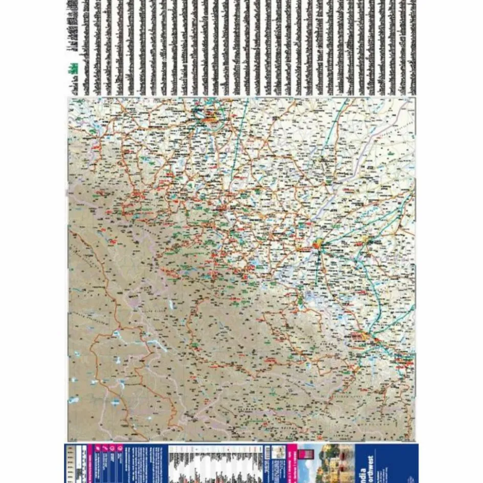 New REISE KNOW-HOW LANDKARTE INDIEN, NORDWEST / INDIA, NORTHWEST - Straßenkarte Straßenkarten|Straßenkarten