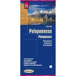 Online REISE KNOW-HOW LANDKARTE PELOPONNESE / PELOPONNES - Straßenkarte Straßenkarten|Straßenkarten
