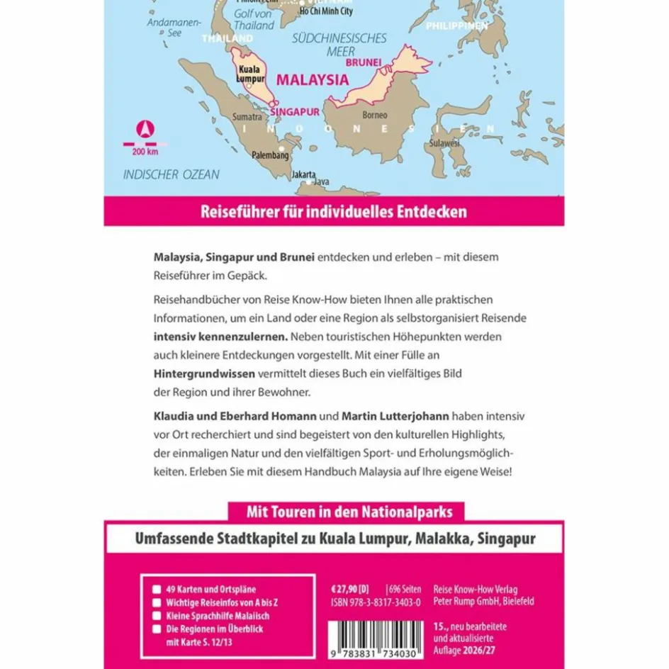 Clearance REISE KNOW-HOW REISEFÜHRER MALAYSIA MIT SINGAPUR UND BRUNEI Reiseführer Südostasien