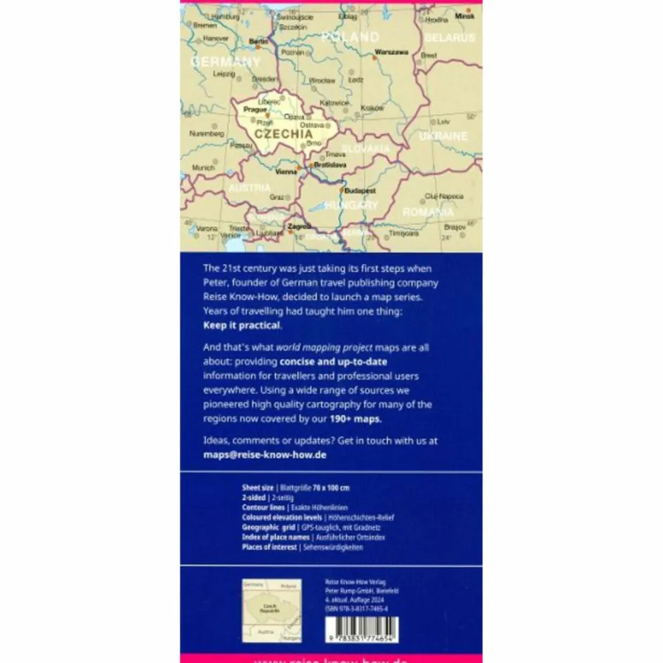 Straßenkarten|Straßenkarten^REISE KNOW-HOW TSCHECHIEN / CZECHIA (1:350.000) - Straßenkarte