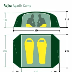 Rejka 2-Personen-Zelte|3-Jahreszeiten-Zelte^AGADIR CAMP - Kuppelzelt