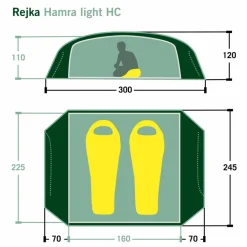 Online HAMRA LIGHT HC - Kuppelzelt 2-Personen-Zelte|3-Jahreszeiten-Zelte