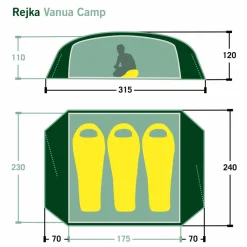 New VANUA CAMP - Kuppelzelt 2-Personen-Zelte|3-Jahreszeiten-Zelte